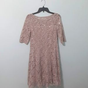 Fancy dress nude pink color size 10
